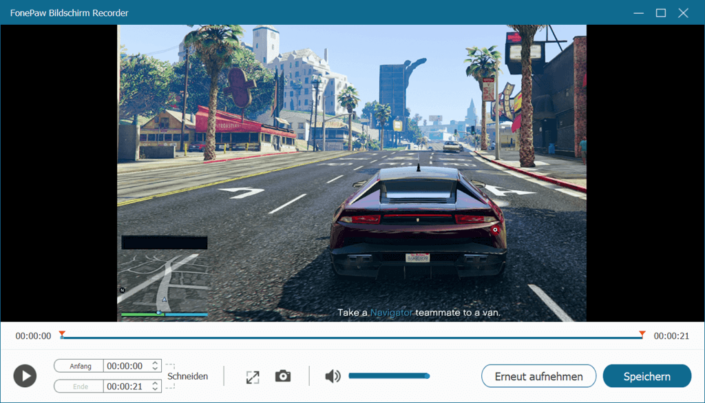 Aufnahmevideo von GTA5 speichern