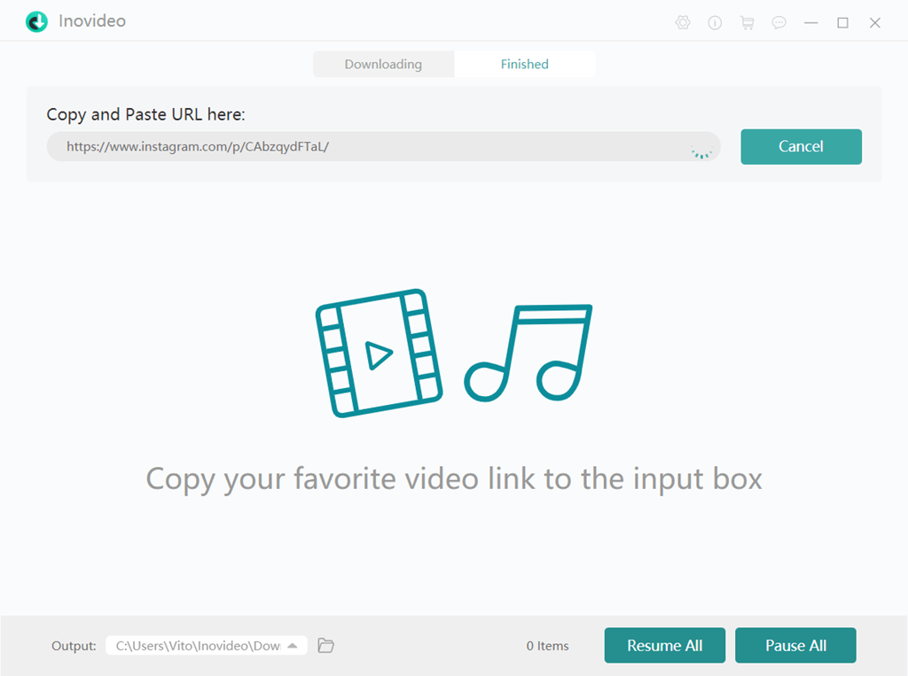 Link vom Instagram-Video analysieren