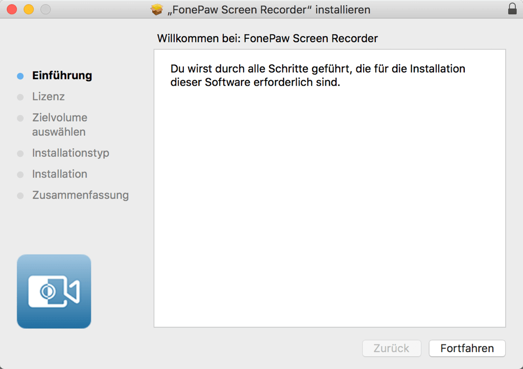 Bildschirm-Recorder für mac installieren