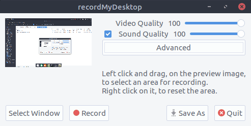 recordMyDesktop