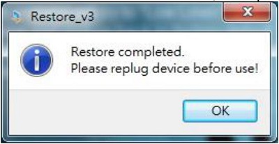 USB-Reparatur abgeschlossen