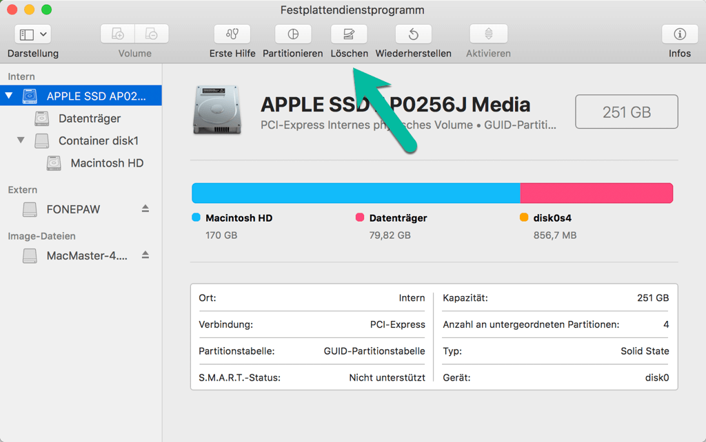 Mac Festplatte löschen