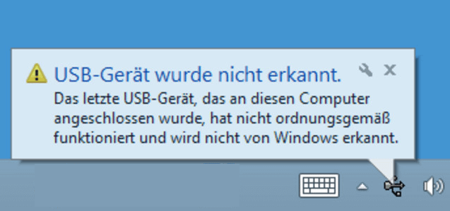 Problemlösung: USB-Stick kann nicht werden