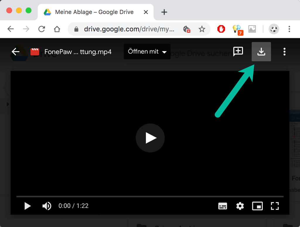 Google Drive Video herunterladen