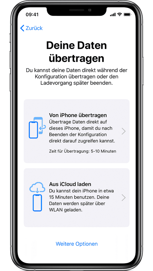 Deine Daten übertragen vom alten iPhone