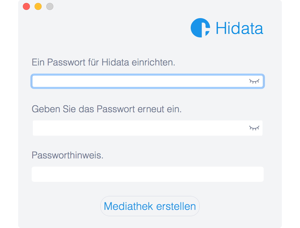 HiData-Passwort erstellen