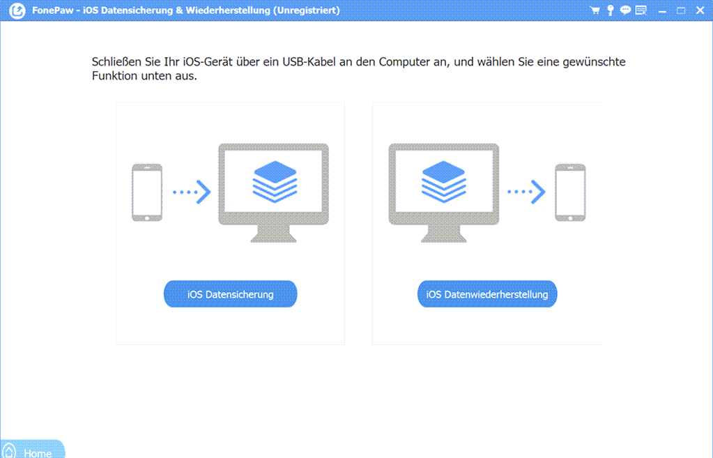 iOS Datensicherung auswählen