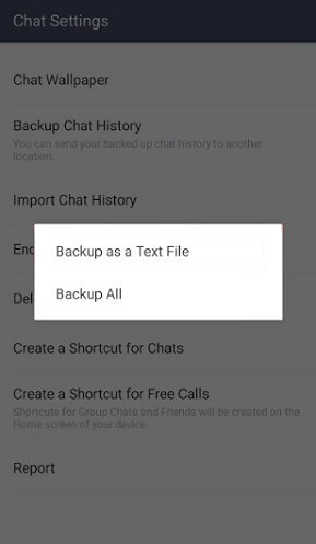 Line-Chats auf Android speichern