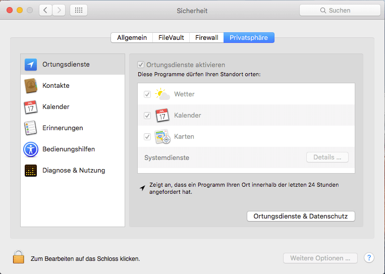  Einstellungen der Privatsphäre Mac