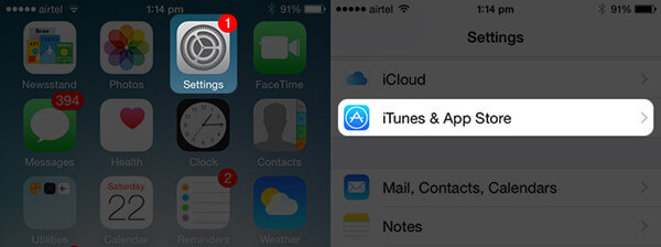 iPhone Einstellungen iTunes & App Store