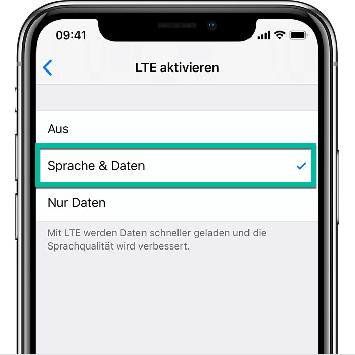 iPhone LTE aktivieren