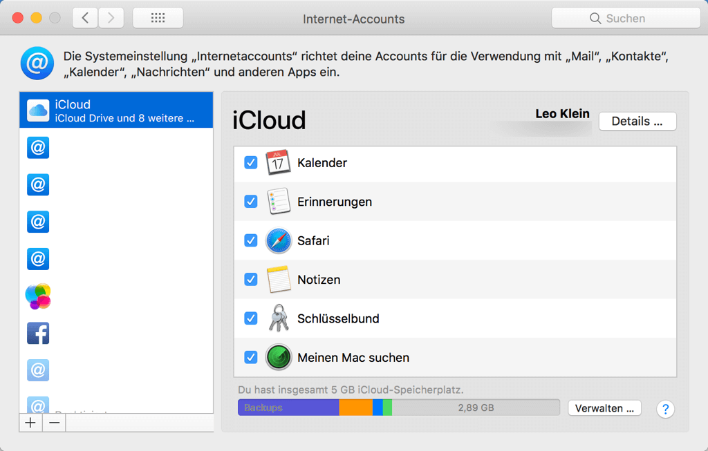 Schlüsselbund markieren