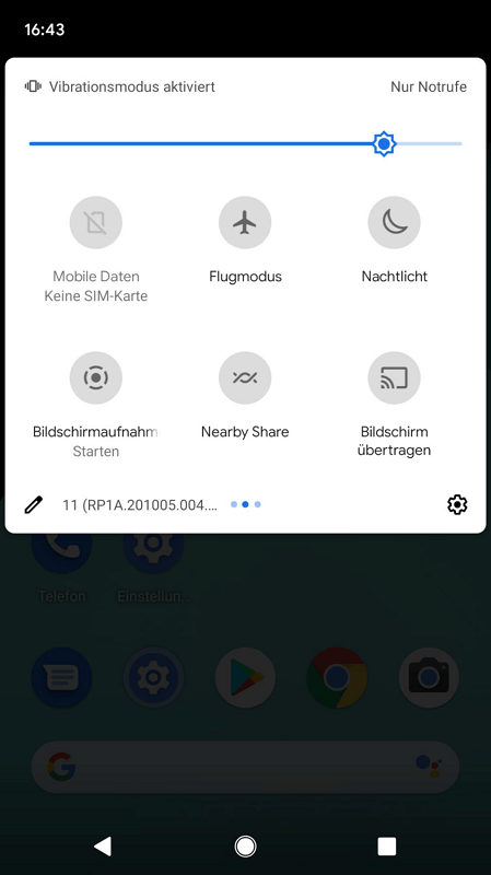 Android Bildschirm aktivieren