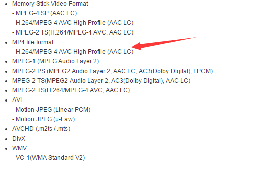 PS3 PS4 Video Format