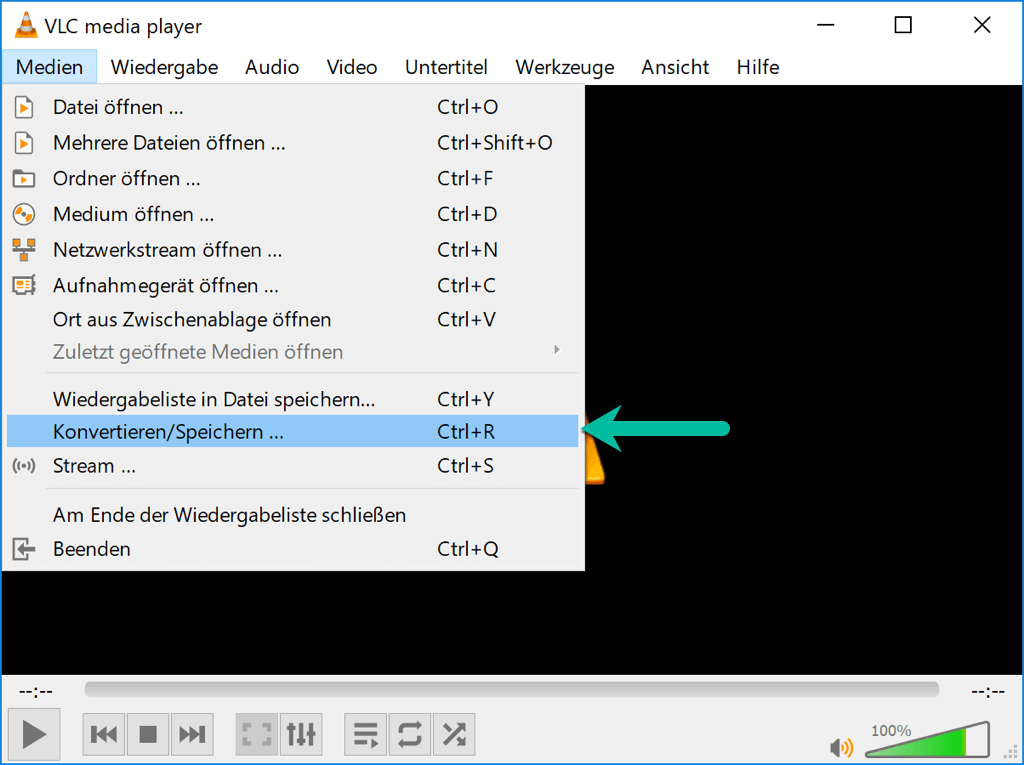 VLC Konvertieren/Speichern